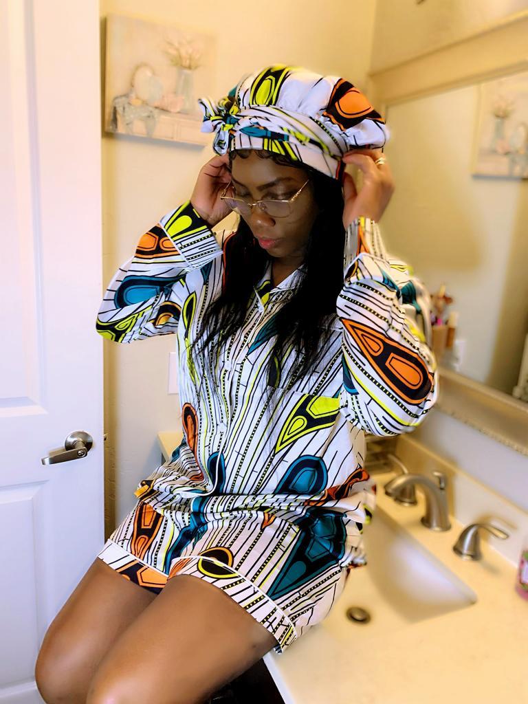 Colorful white Print Shorts Pajama - Image 5